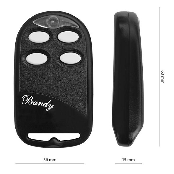 Dimensions de la télécommande copieuse Bandy-R Nologo_Bandy-R Télécommande copieuse multifréquence